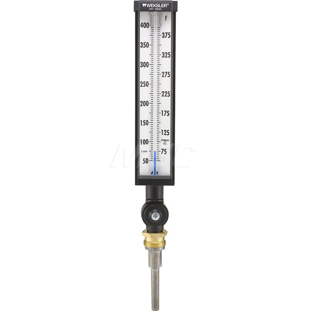 Glass Thermometers; Type: Column Thermometer ; Stem Length (Inch): 3-1/2 ; Minimum Temperature (C): 10.00 ; Minimum Temperature (F): 50.000 ; Maximum Temperature (C): 204 ; Maximum Temperature (F): 400.000