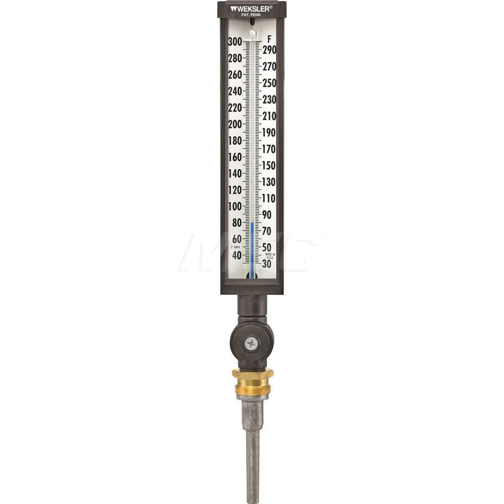 Weksler Instruments Glass Thermometers; 31/2"STEM 30300F VALOX GLS COL THERMOMETER MSC