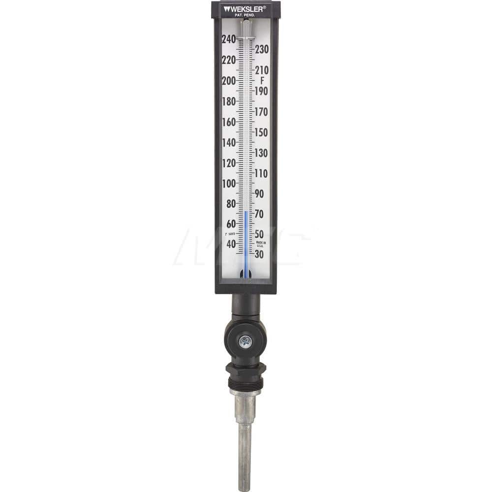 LavaLock® 3 Glow Thermometer, Adjustable 3 Inch Face 2.5 stem, 1/2 NPT  BSP 550F Display