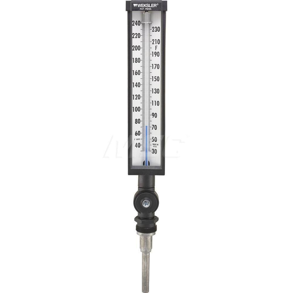 Glass Thermometers; Type: Column Thermometer ; Stem Length (Inch): 3-1/2 ; Minimum Temperature (C): -1.00 ; Minimum Temperature (F): 30.000 ; Maximum Temperature (C): 115 ; Maximum Temperature (F): 240.000