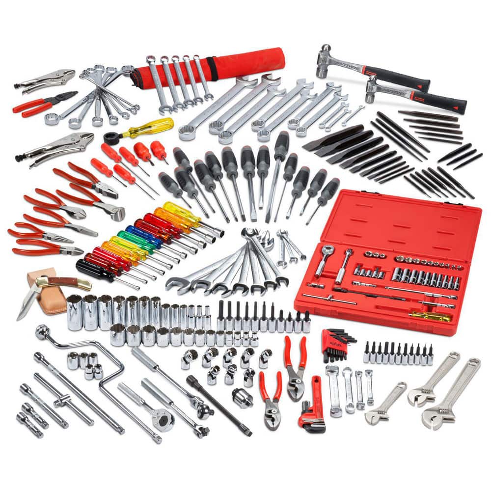 Combination Hand Tool Sets; Set Type: Master Tool Set ; Container Type: Chest ; Measurement Type: Inch ; Container Material: Aluminum ; Drive Size: 1/4; 3/8 ; Insulated: No