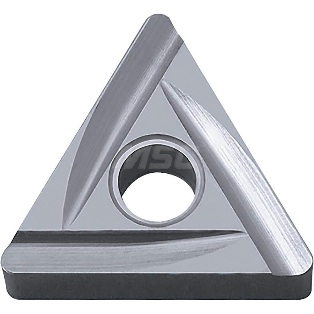 Kyocera TNGG 322RC TN610 Grade Uncoated Cermet, 0 Degree, Triangle, Negative Rake Angle, Right-Hand Turning Insert for Continuous and Medium-Roughing in (P) Carbon/Alloy Steel