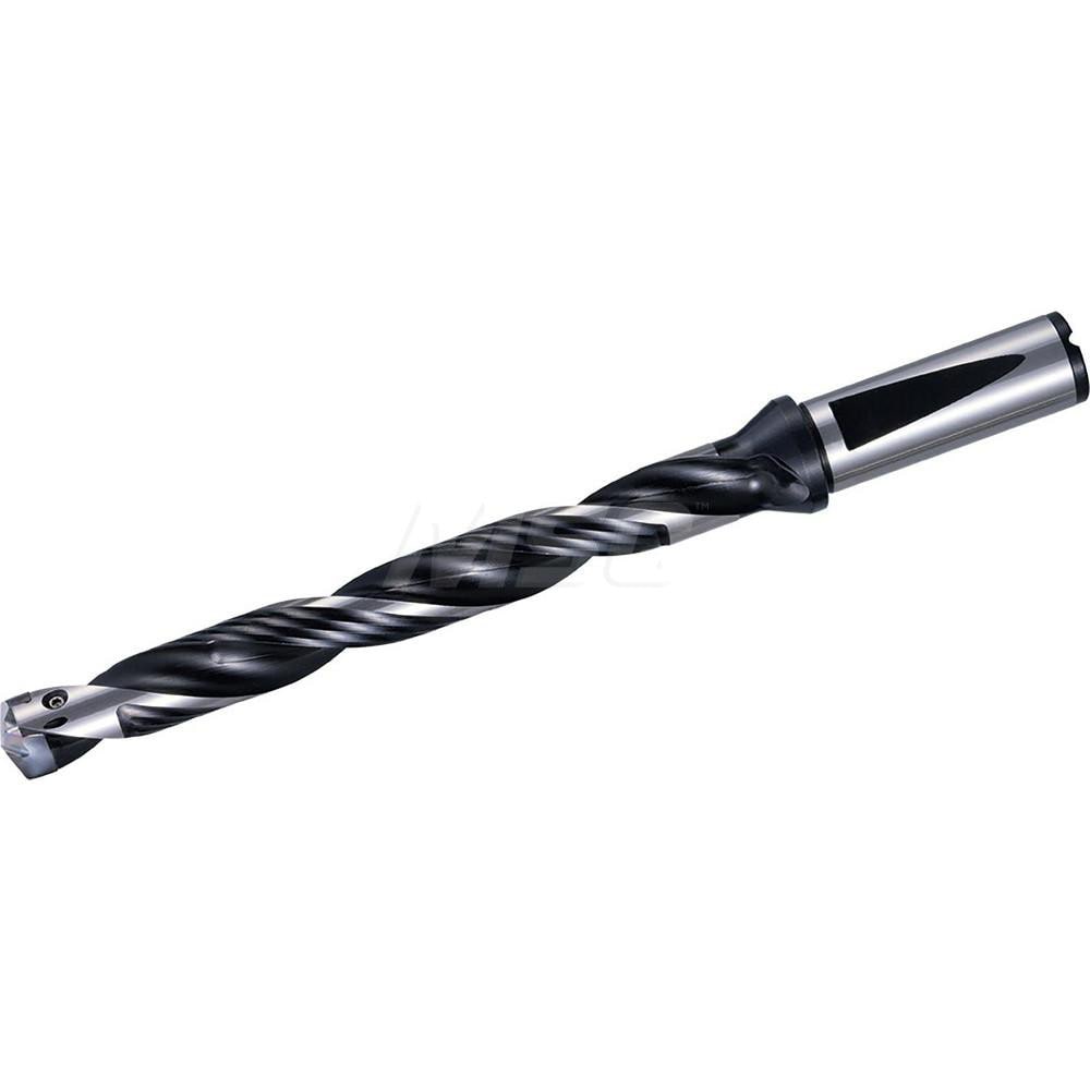 Replaceable-Tip Drill: 25 to 25.5 mm Dia, 208 mm Max Depth, 25 mm Flange  Shank