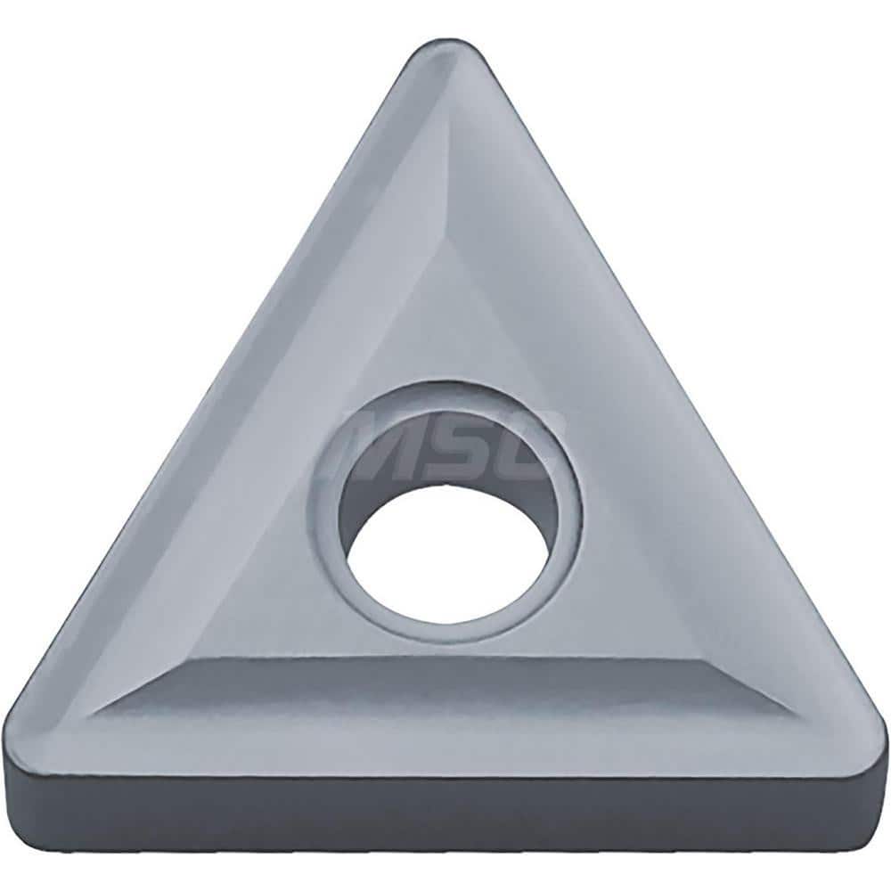 Kyocera TNMG 321 TN620 Grade Uncoated Cermet, 0 Degree, Triangle, Negative Rake Angle, Neutral Turning Insert for Light Interruption and Roughing in (P) Carbon/Alloy Steel