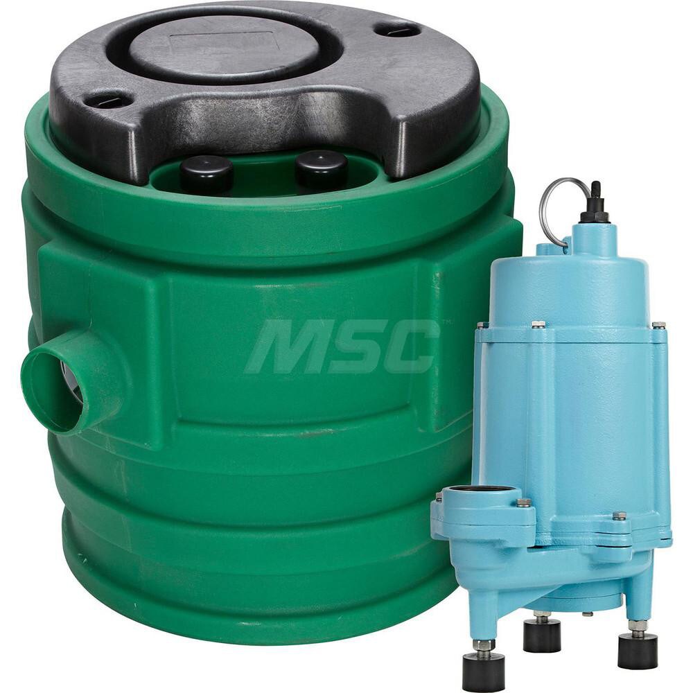 Grinder Sewage & Effluent Pump: Automatic, 1 hp, 12.5A, 115V