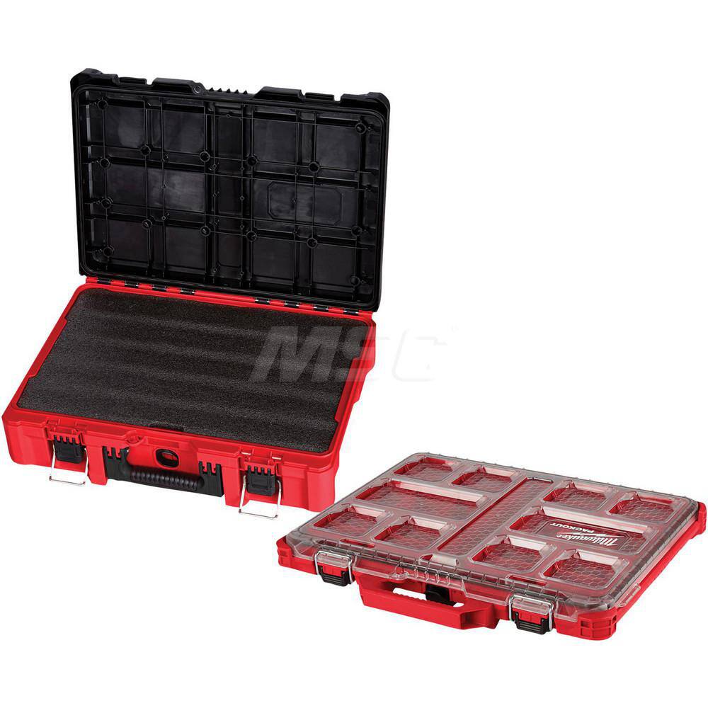 Polymer Tool Box: 14-27/32" OAW, 20-19/32" OAD, 5-29/32" OAH, 1 Compartment