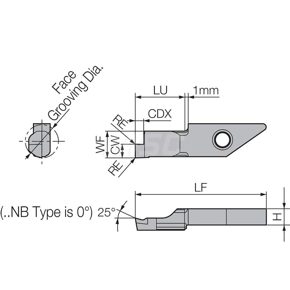 Kyocera Grooving Tool Right Hand MSC Direct