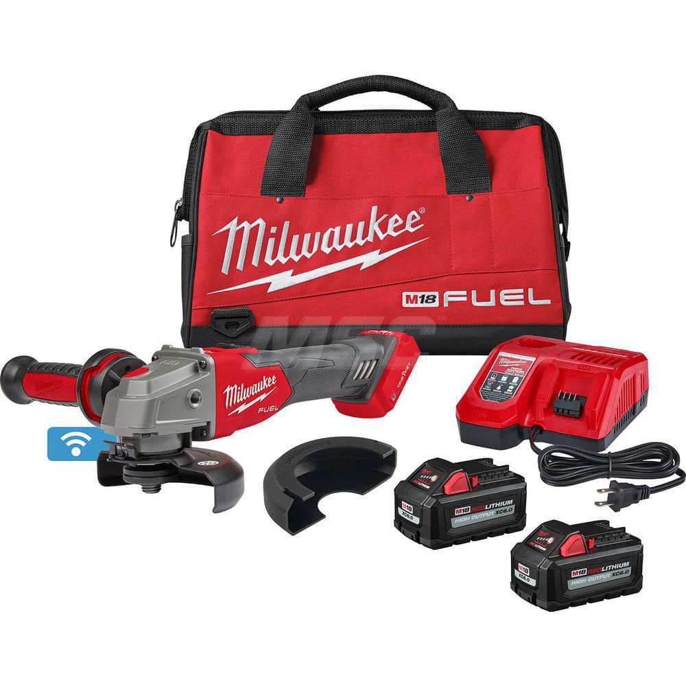 Milwaukee Tool 2883-22 Corded Angle Grinder: 4-1/2" Wheel Dia, 8,500 RPM, 5/8-11 Spindle 