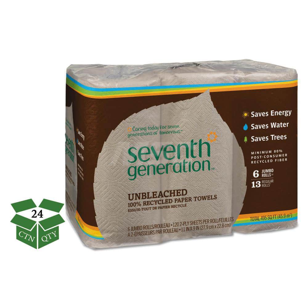 Natural Unbleached 100% Recycled Paper Kitchen Towel Rolls