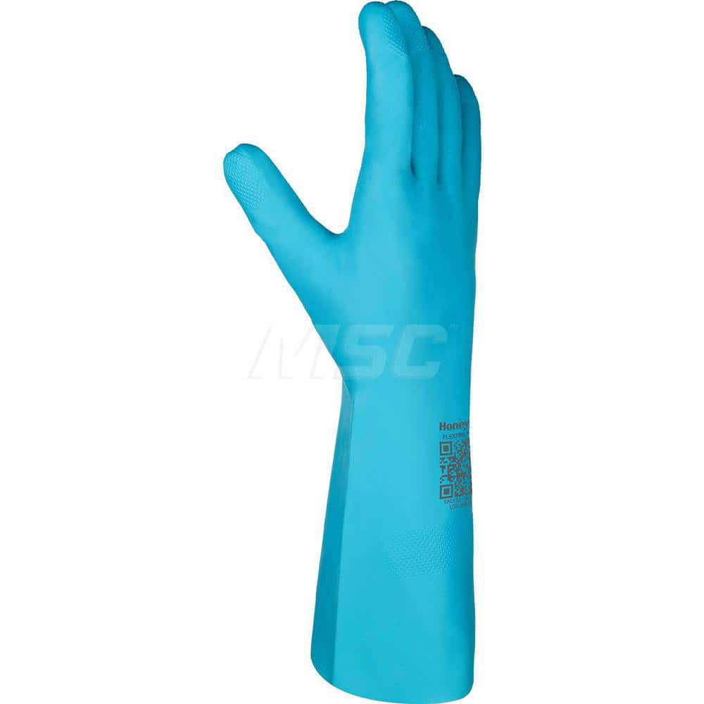 Honeywell 32-3011E/9L/N Chemical Resistant Gloves: Large, 11 mil Thick, Nitrile-Coated, Nitrile, Unsupported 