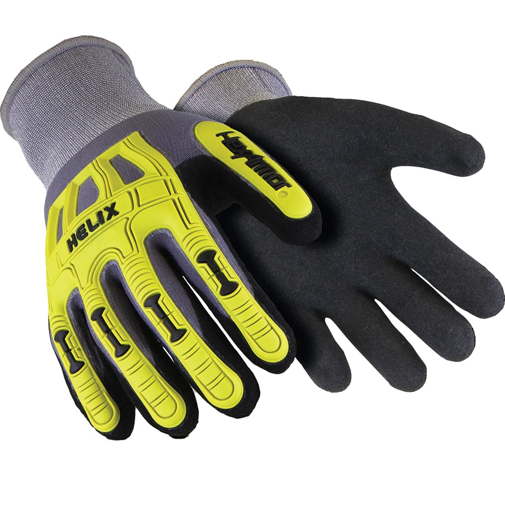 HexArmor. 1095-S (7) Cut & Puncture-Resistant Gloves: Size S, ANSI Cut A1, ANSI Puncture 2, Sandy Nitrile, Nylon Blend 