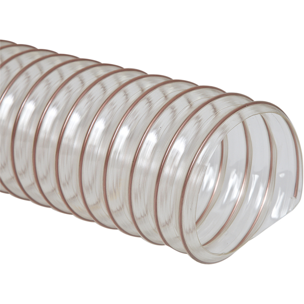 Flexaust Duct Hose Urethane, 6" ID, 4 Hg Vac Rating, 5.5 psi MSC