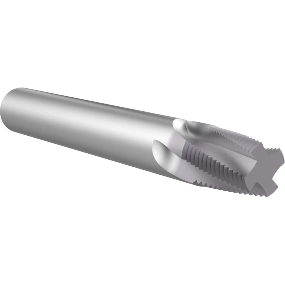 Allied Machine and Engineering HDTM27NPT Helical Flute Thread Mill: 1/8, Internal & External, 4 Flute, 0.312" Shank Dia, Solid Carbide Image