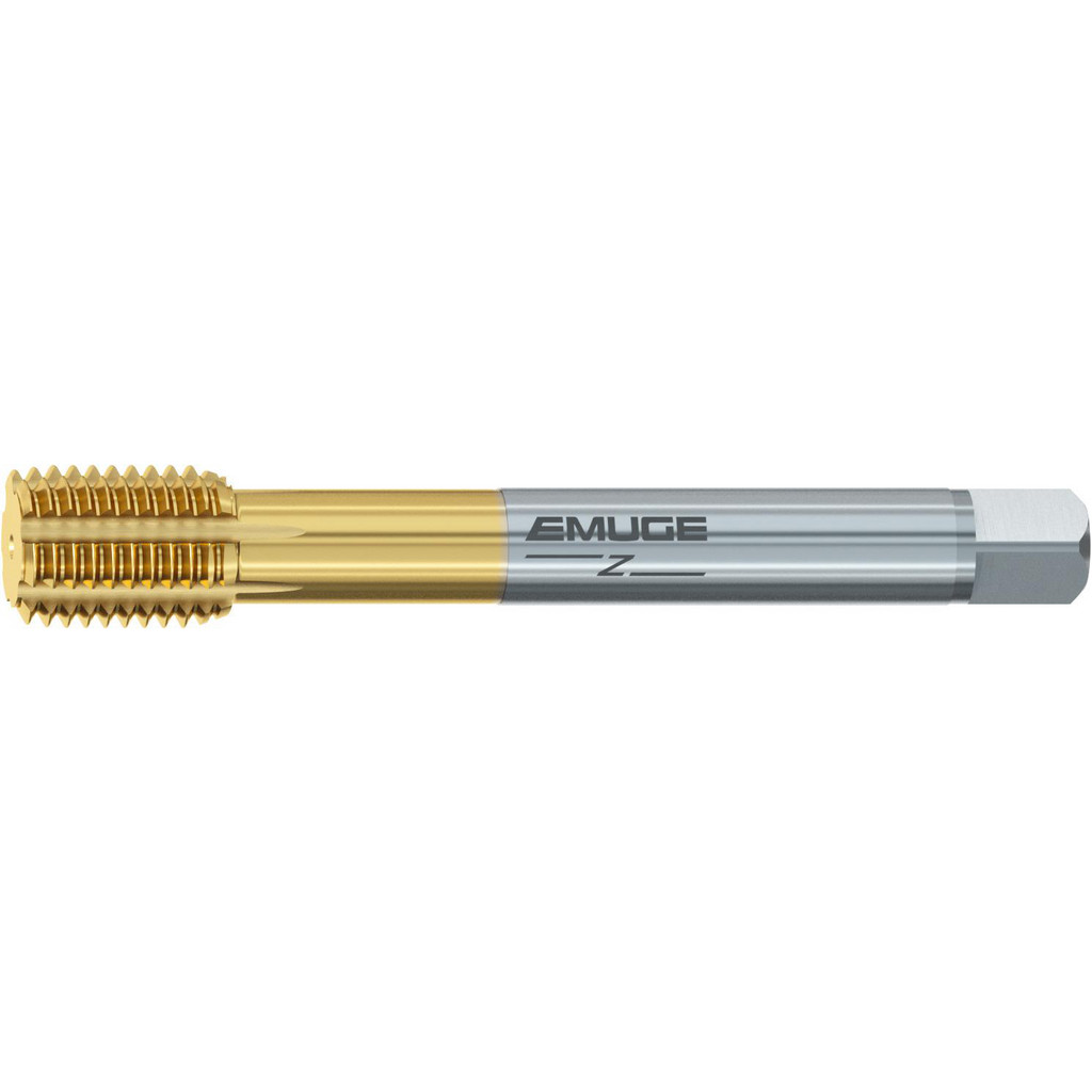 Emuge Thread Forming Tap: 5/8-11 UNC, 2BX Class of Fit, Modified Bottoming Chamfer, High-Speed Steel-E-PM, TiN-80 Finish - 22.00 mm Thread Length