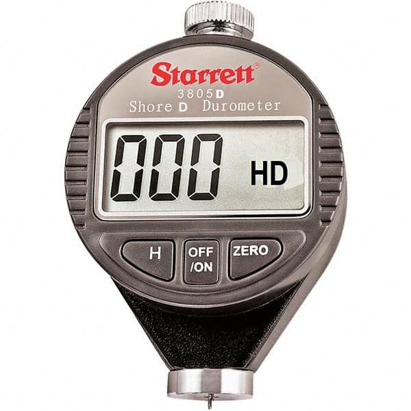 Starrett 2059 Portable Electronic Hardness Testers; Scale Type: Shore D; Shore D ; Minimum Hardness: 0; 0 ; Maximum Hardness: 100; 100 ; Accuracy (pt.): 1% ; Accuracy (%): 1% ; Includes: Custom Rugged Carry Case 