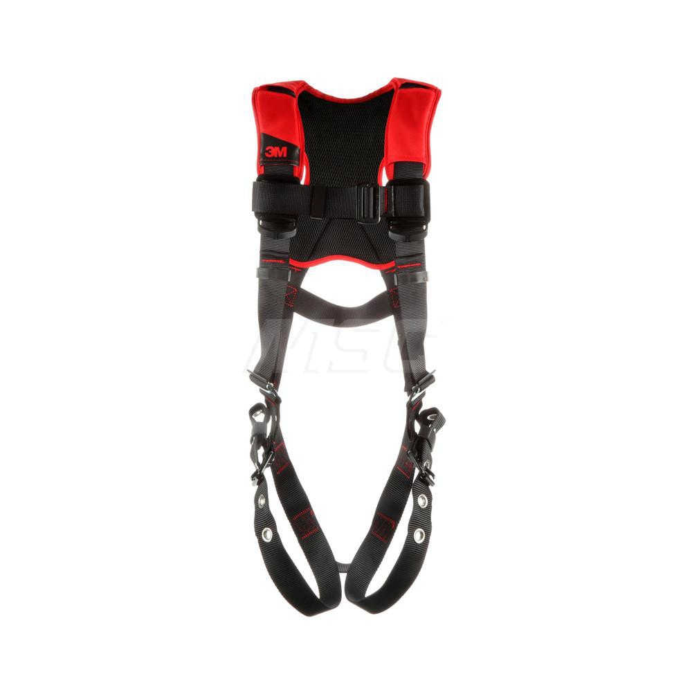 Fall Protection Harnesses: 420 Lb, Vest Style, Size Small, For General Industry, Polyester, Back