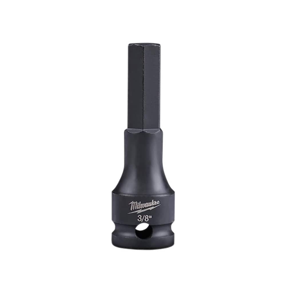 Impact Hex & Torx Bit Sockets; Drive Size: 3/8in (Inch); Hex Size (Inch): 3/8 ; Overall Length (Decimal Inch): 2.6200
