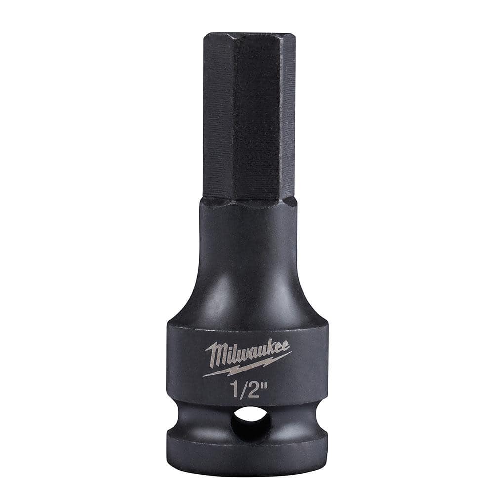Impact Hex & Torx Bit Sockets; Drive Size: 1/2in (Inch); Hex Size (Inch): 1/2 ; Overall Length (Decimal Inch): 2.6200