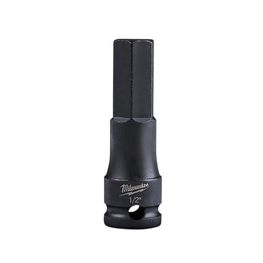 Impact Hex & Torx Bit Sockets; Drive Size: 3/8in (Inch); Hex Size (Inch): 1/2 ; Overall Length (Decimal Inch): 2.6200