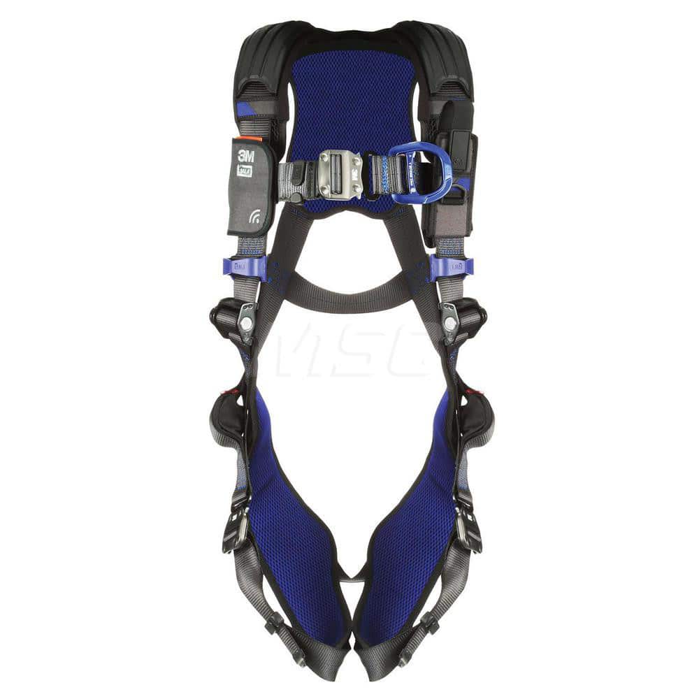 Fall Protection Harnesses: 420 Lb, Vest Style, Size Large, For Climbing, Back & Front