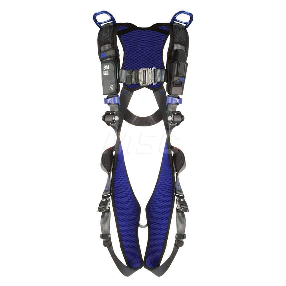Fall Protection Harnesses: 420 Lb, Vest Style, Size X-Large, For Retrieval & Rescue, Back & Shoulder