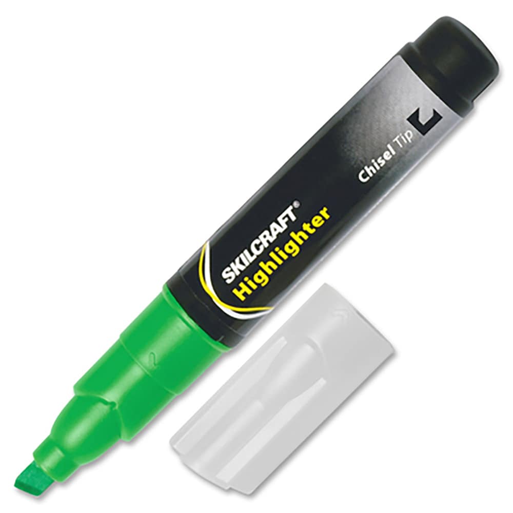 Highlighter Marker: Green, Fluorescent