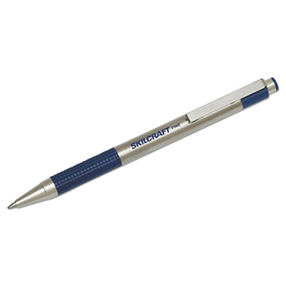 Ability One Pens & Pencils; Type Retractable Pen ; Color Blue ; Tip