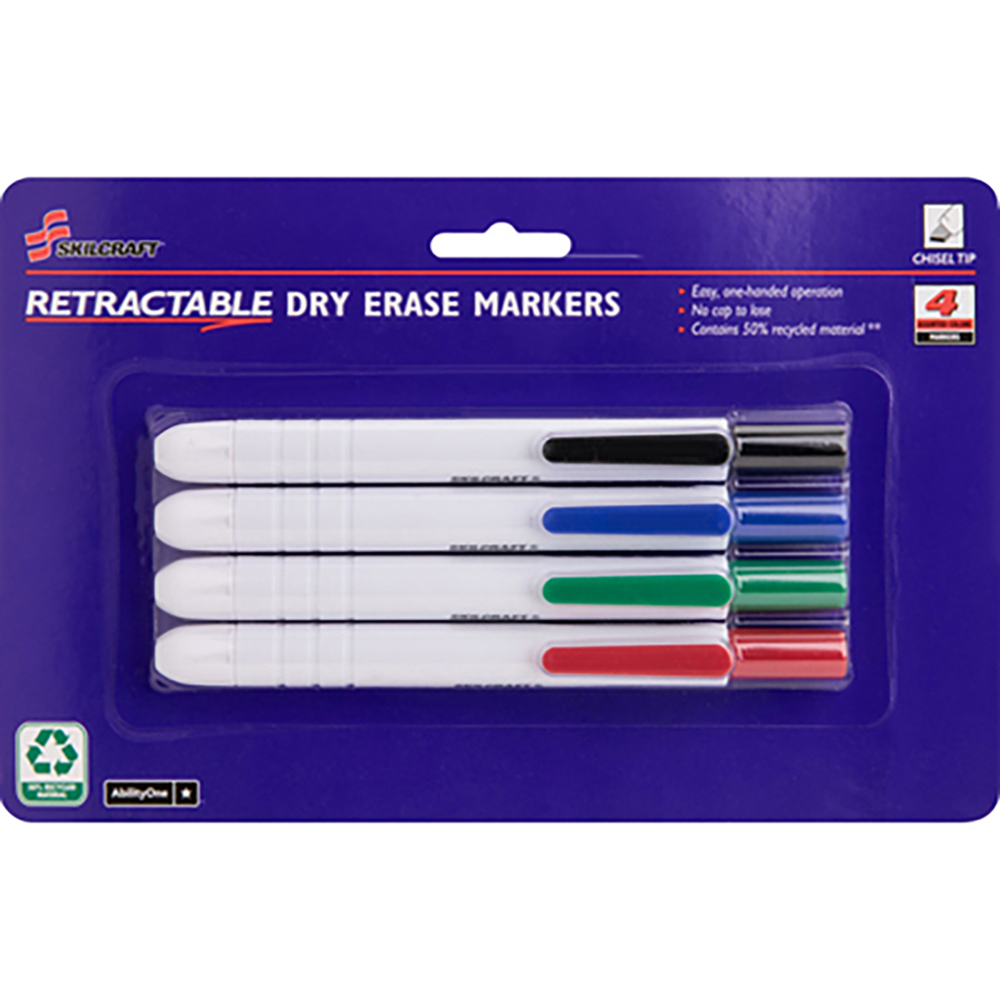 Dry Erase Markers & Accessories: Color: Red, Blue, Black, Green; For Use With: Dry Erase Boards