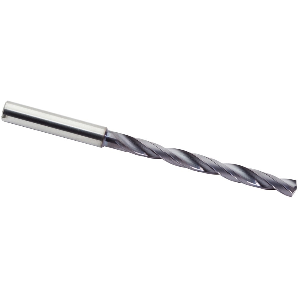 Taper Length Drill: 0.1590" Dia, 142 deg, Solid Carbide