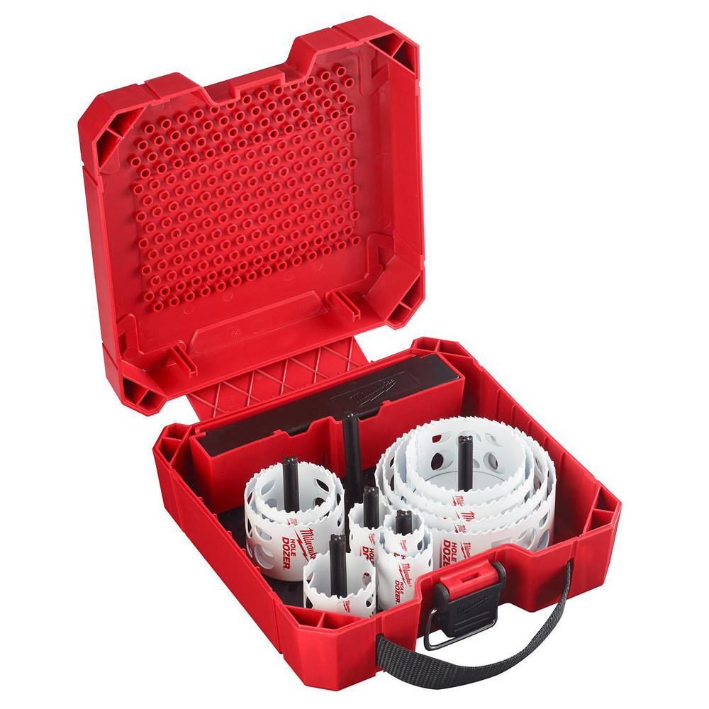 Hole Saw Kits; Minimum Saw Diameter (Decimal Inch): 7/8 ; Maximum Saw Diameter (Decimal Inch): 4-1/2 ; Number of Hole Saws: 13 ; Maximum Cutting Depth: 1.7in ; Cutting Edge Style: Toothed ; Material: High-Speed Steel