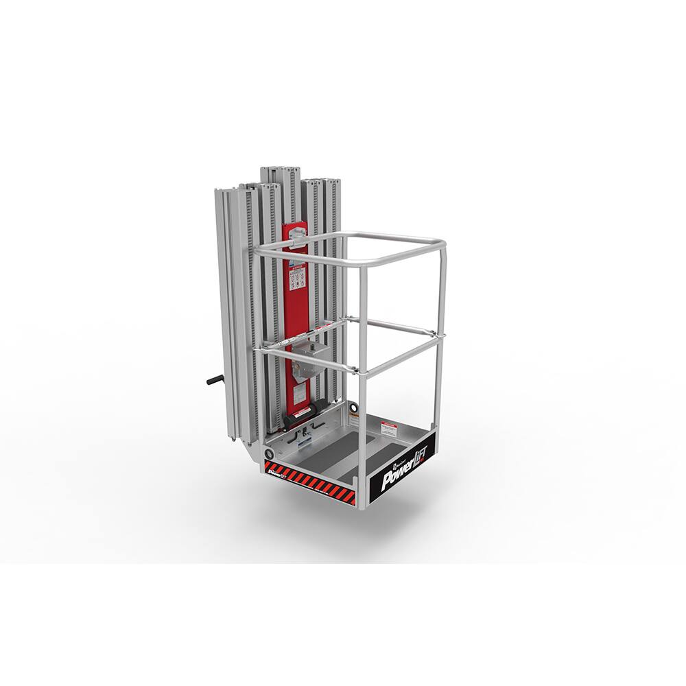 Cherry Pickers (Personal Lifts); Type: One Person Lift ; Maximum Capacity (Lb.): 350.00 ; Maximum Height (Feet): 25.00 ; Maximum Height (Inch): 300 ; Minimum Height (Feet): 1.00 ; Minimum Height: 12.9000