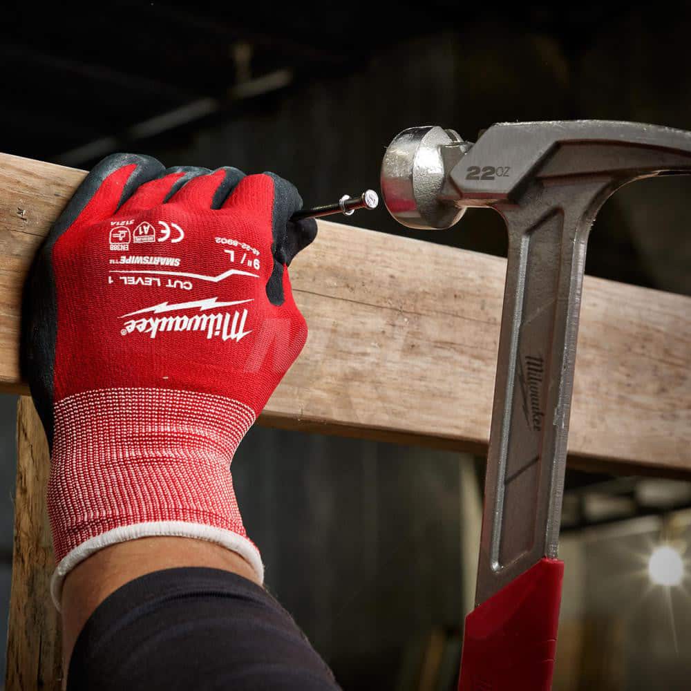 Milwaukee Tool - Cut, Puncture & Abrasive-Resistant Gloves: Medium, ANSI  Puncture 3, Kevlar Lined, Leather - 10880870 - MSC Industrial Supply