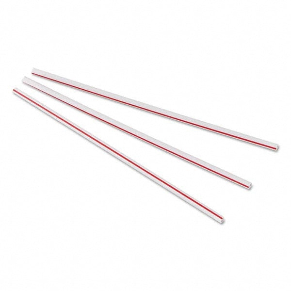 Straw: Fits Beverages, Red & White