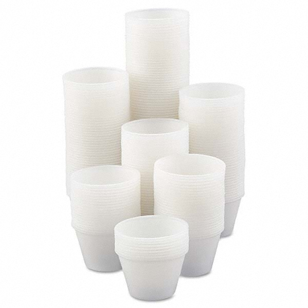 Polystyrene Portion Cups, 4 oz, Translucent, 250/Bag, 10 Bags/Carton Polystyrene Portion Cups, 4 oz, Translucent, 250/Bag, 10 Bags/Carton