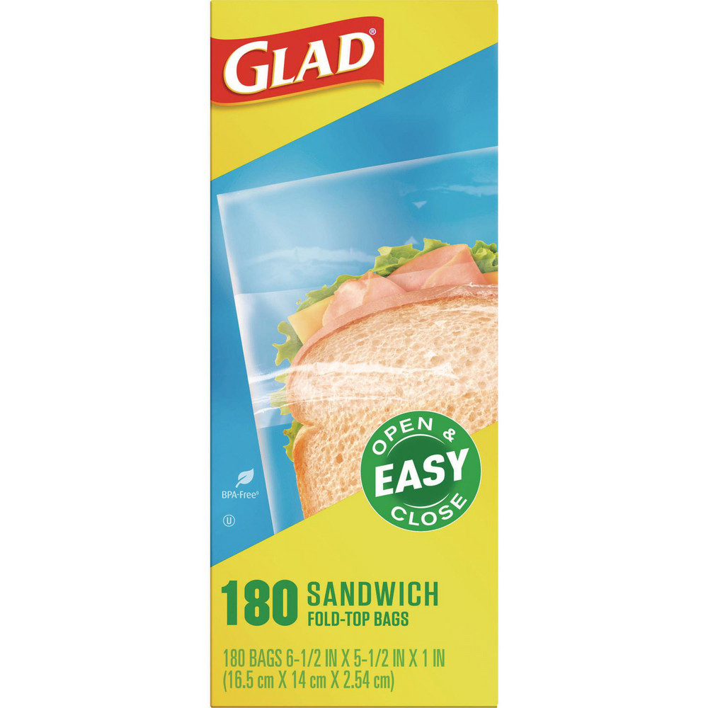 Glad Reclosable Food & Sandwich Bags; Volume Capacity 1 Gal. ; Width
