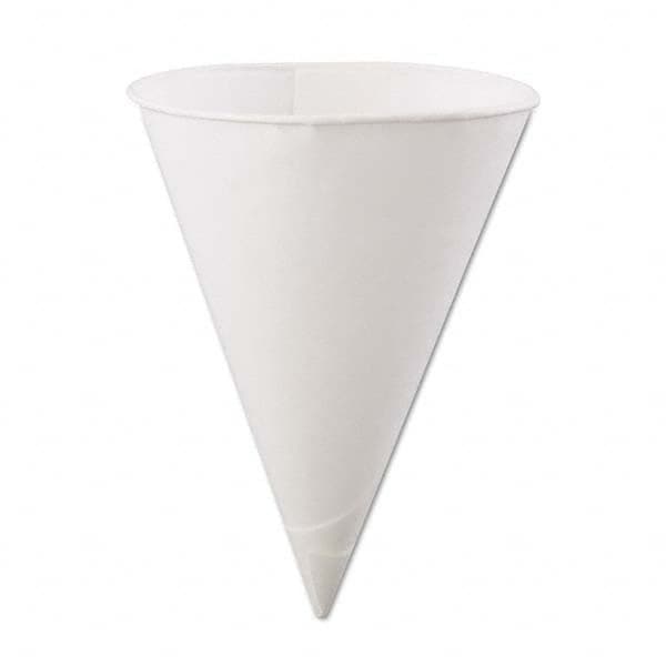 Konie - Rolled Rim, Poly Bagged Paper Cone Cups, 6 oz, White, 200/Bag ...