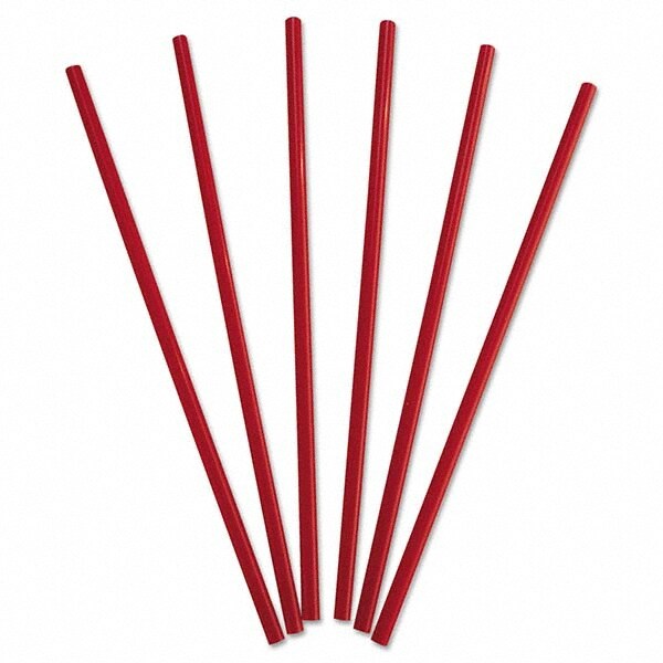 Straw: Fits Beverages, Red