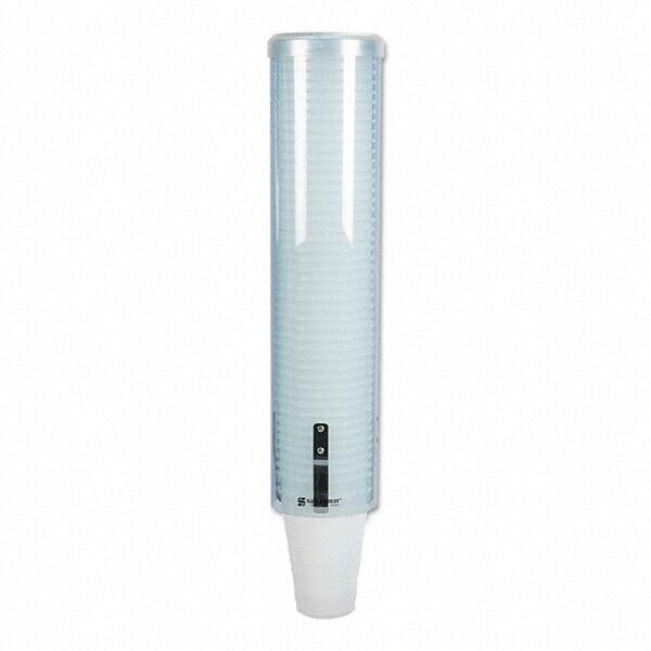 Water Cup Dispenser: Blue & Bronze