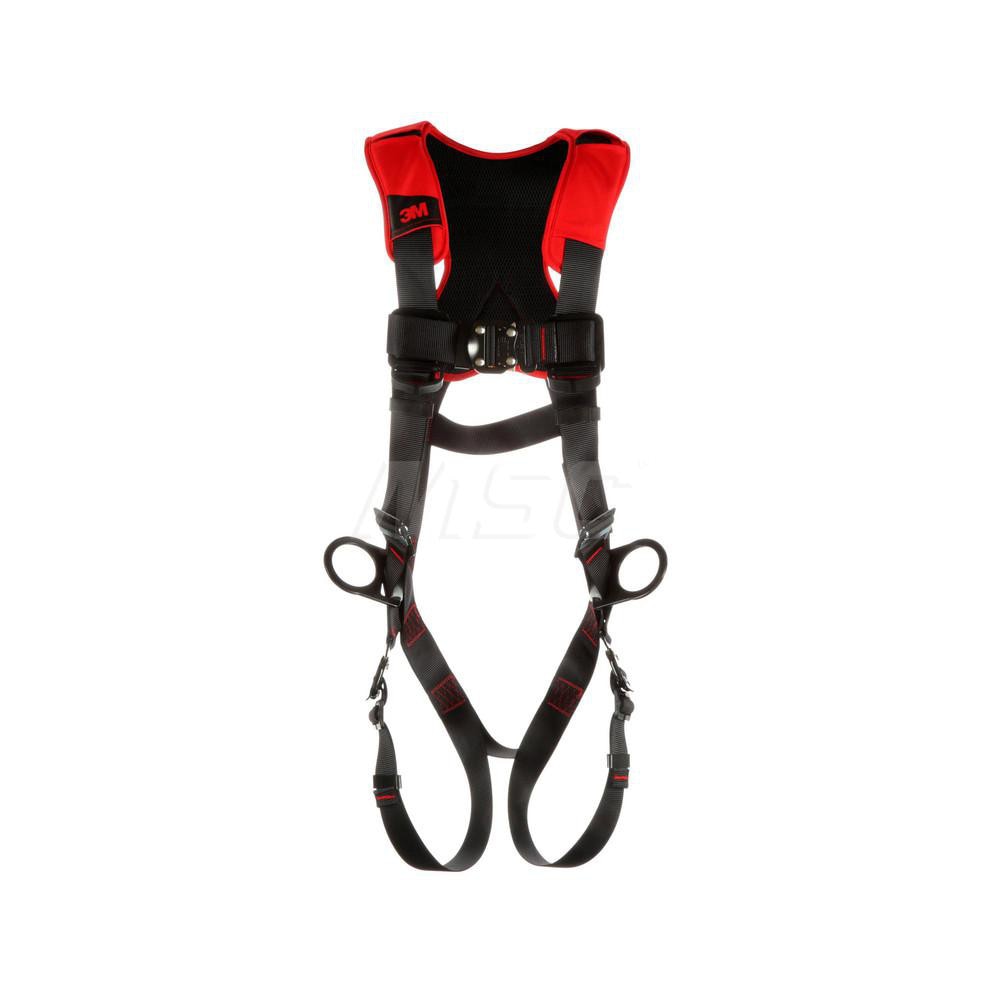 Fall Protection Harnesses: 420 Lb, Vest Style, Size Medium & Large, For Positioning, Polyester, Back & Side