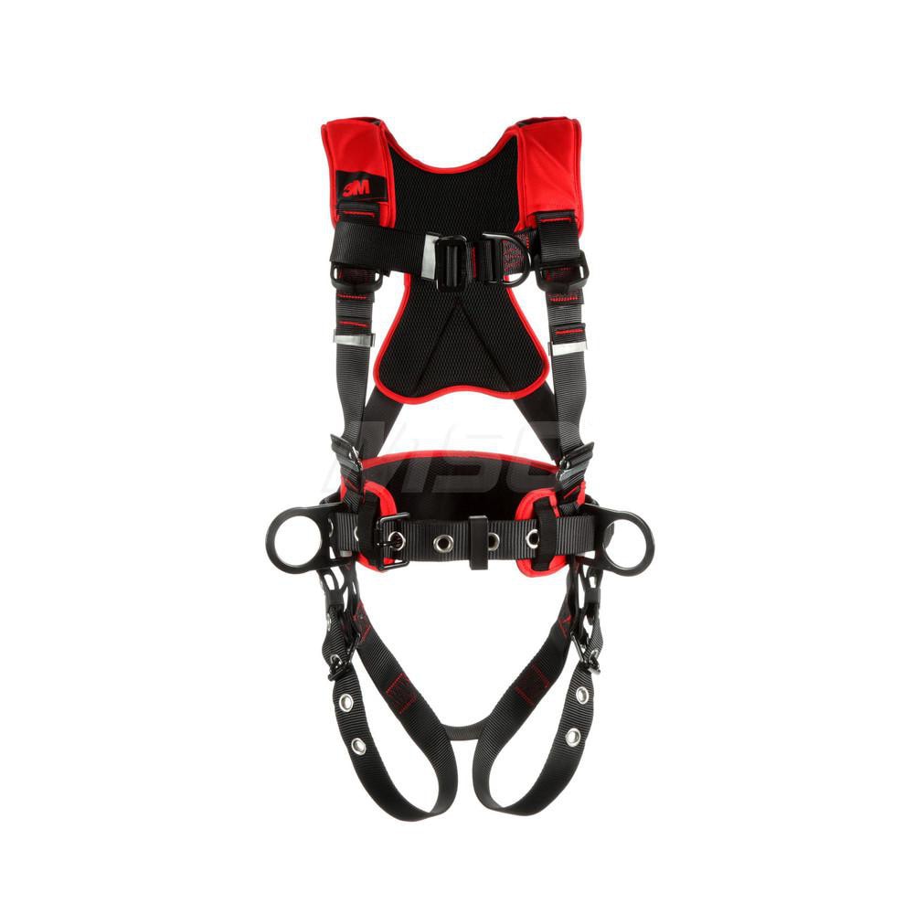 Fall Protection Harnesses: 420 Lb, Construction Style, Size Small, For Climbing & Positioning, Polyester, Back Front & Side