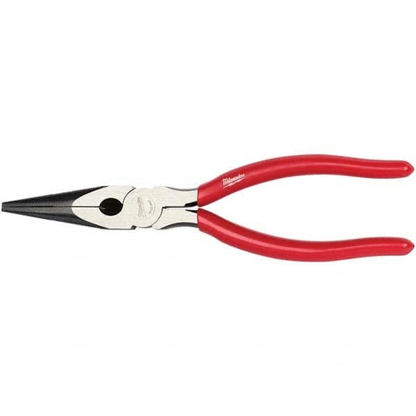 Long Nose Plier: 2" Jaw Length, Side Cutter