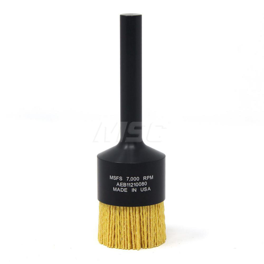 Brush Research Mfg. End Brushes 11/2" Dia, 0.04" Wire Dia, Ceramic