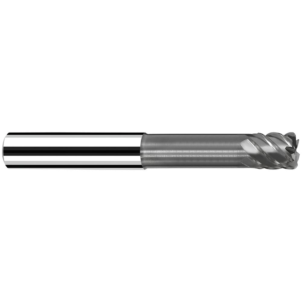 Corner Radius End Mill: 10 mm Dia, 11.00 mm LOC, 55 deg Helix, TiAlN & AlCrN Coated, Corner Radius End, Centercutting Series XSpeed