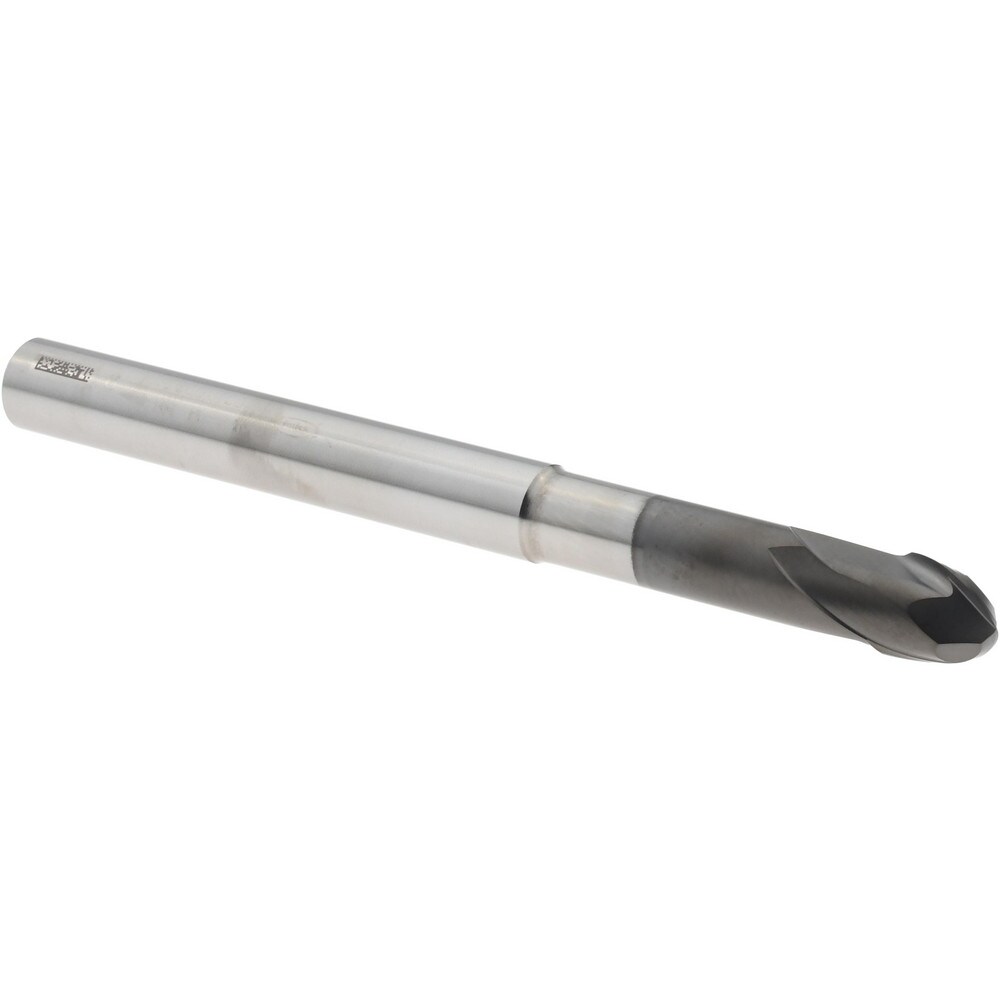 Ball End Mill: 6.00 mm Dia, 6.00 mm LOC, 2 Flute, Solid Carbide