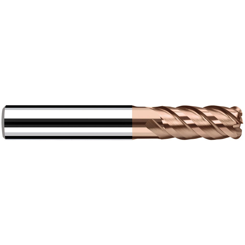 Fraisa - Corner Radius End Mill: 4 mm Dia, 11.00 mm LOC, 45 deg Helix,  AlTiN Coated, Corner Radius End, Centercutting Series HX-RNVS | MSC Direct