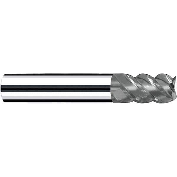 Fraisa P15991432 Square End Mill: 3/8" Dia, 4 Flutes, 1/2" LOC, Solid Carbide, 40 ° Helix 