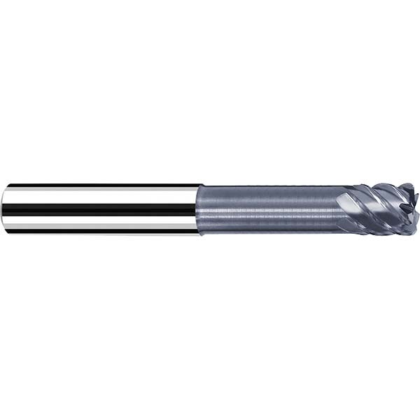 Fraisa P5852256 Corner Radius End Mill: 3/16" Dia, 3/16" LOC, 0.03" Radius, 4 Flutes, Solid Carbide 