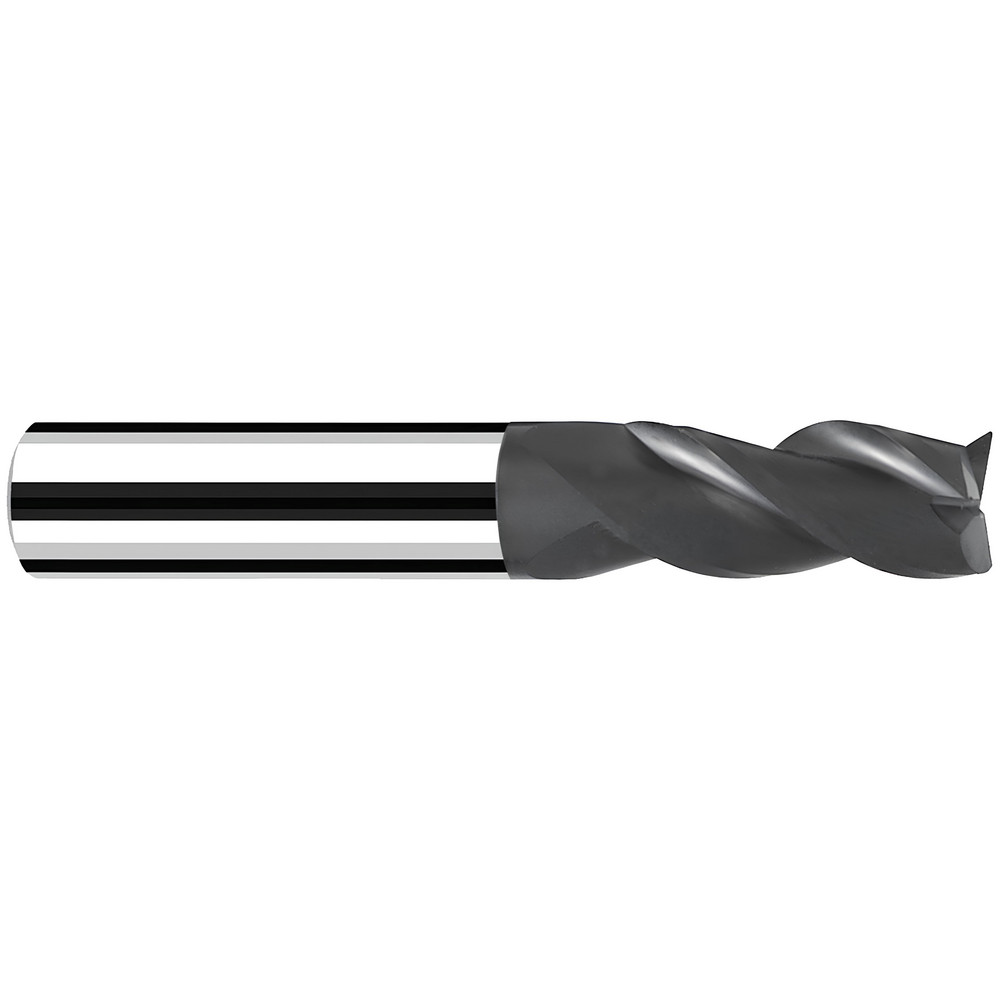 Corner Radius End Mill: 8 mm Dia, 19.00 mm LOC, 40 deg Helix, C Coated, Corner Radius End, Centercutting Series Base-X