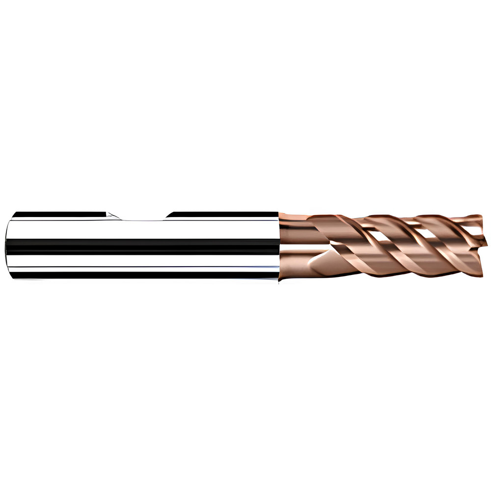 16mm 4 Flute End Mill Industrial End Mill 1/2in Solid Carbide Corner Radius End Mill - 4 Flute AlTiN Coated, 30° Helix 0.030in Radius Milling Cutter Tool Long End Mill - View #4