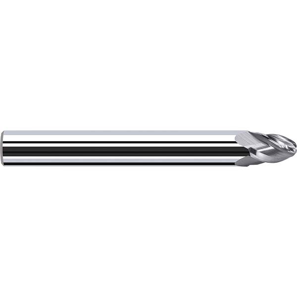 Tapered End Mill: 4 Flutes, Solid Carbide, Tapered End